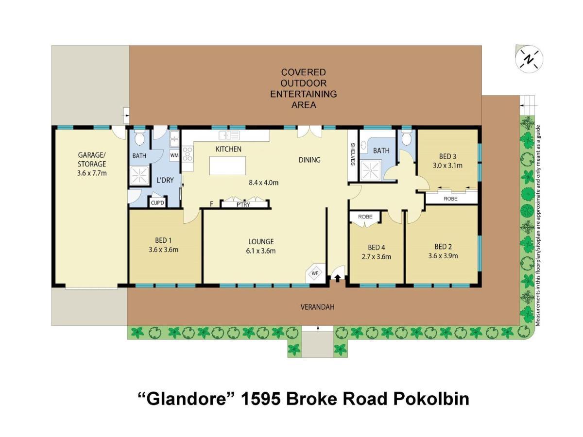 פוקולבין Glandore Vineyard Homestead. Home To A Onsite Cellar Door מראה חיצוני תמונה